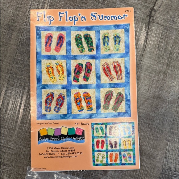 Handmade Other - Colorful Kids Flip Flops quilt pattern